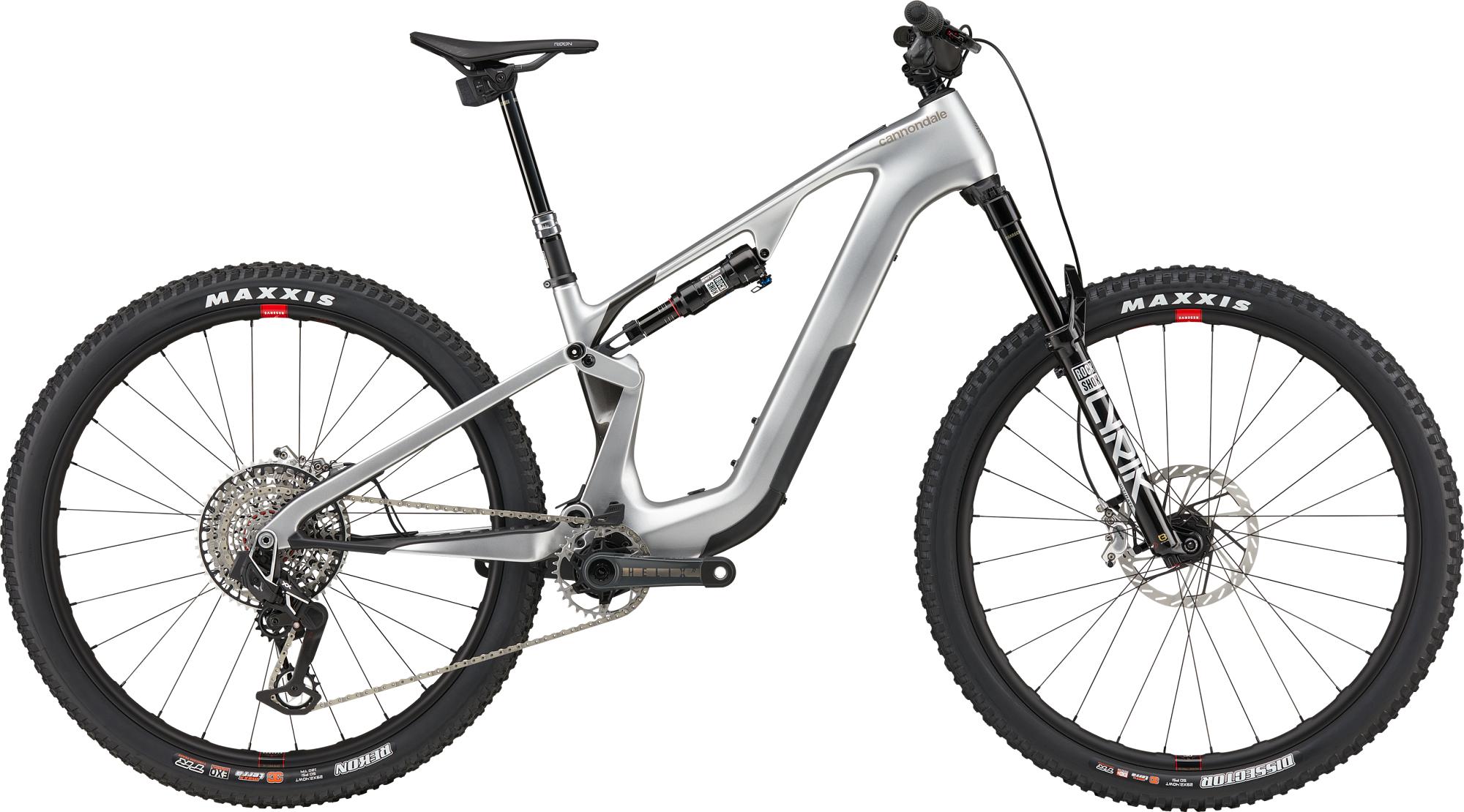 Cannondale Habit Neo — close-up of the FlexPivot carbon frame and the integrated 480 Wh battery