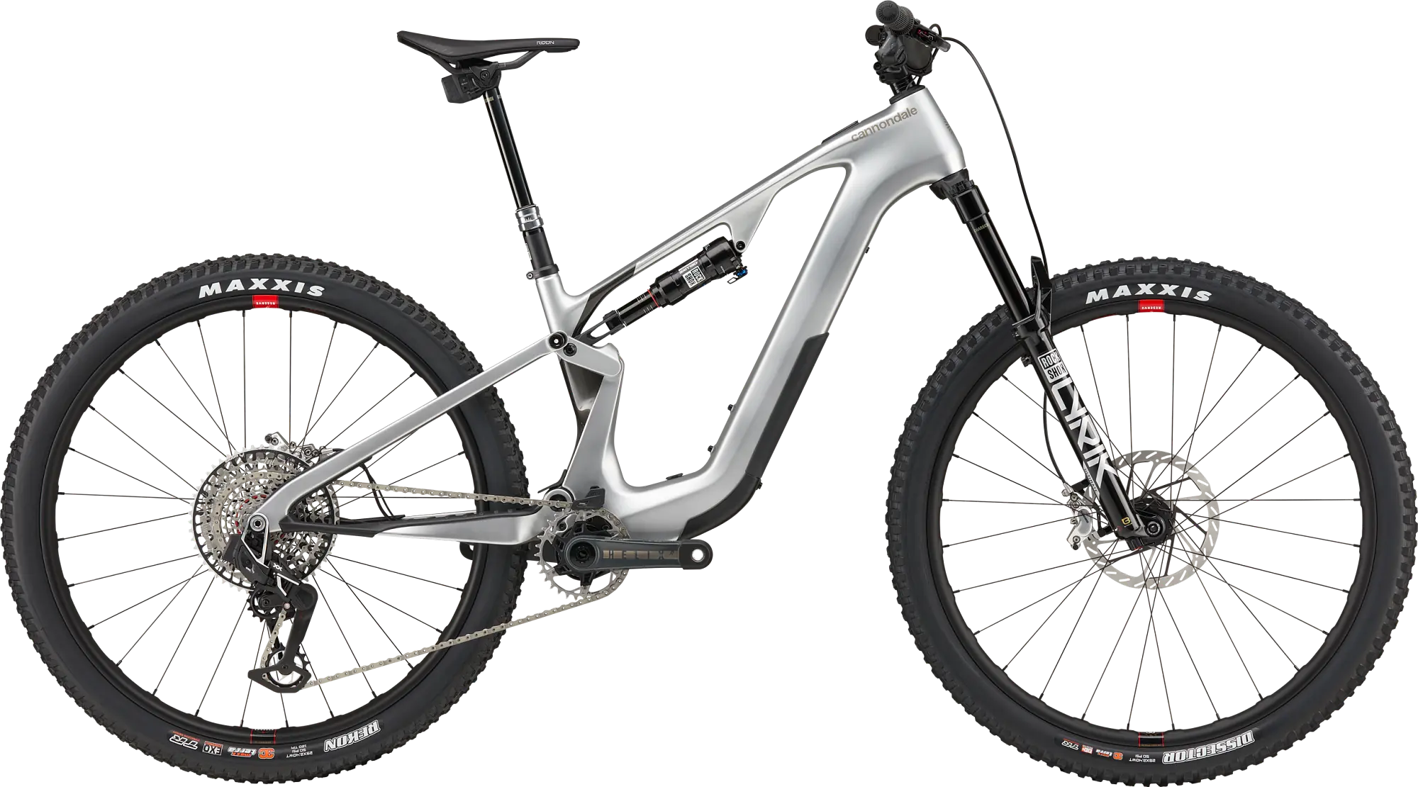 Cannondale Habit Neo — détail du cadre carbone FlexPivot et de la batterie intégrée 480 Wh