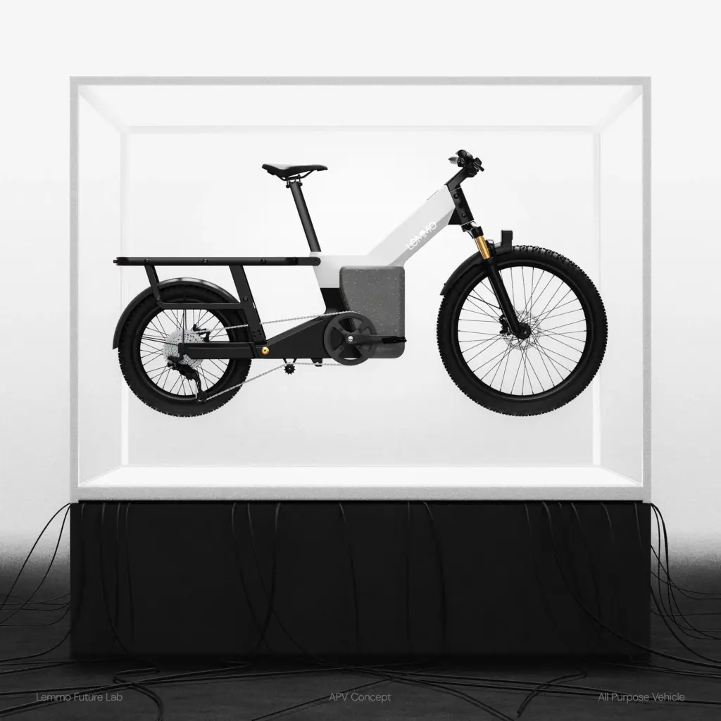 Le concept de vélo cargo APV de Lemmo, dessiné avec le studio Zanzotti