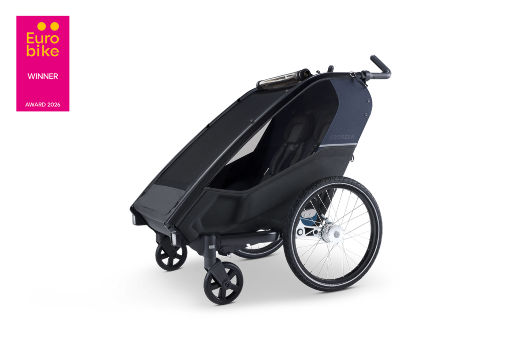 Croozer Kid Lykke : la remorque enfant qui se plie a 40 cm