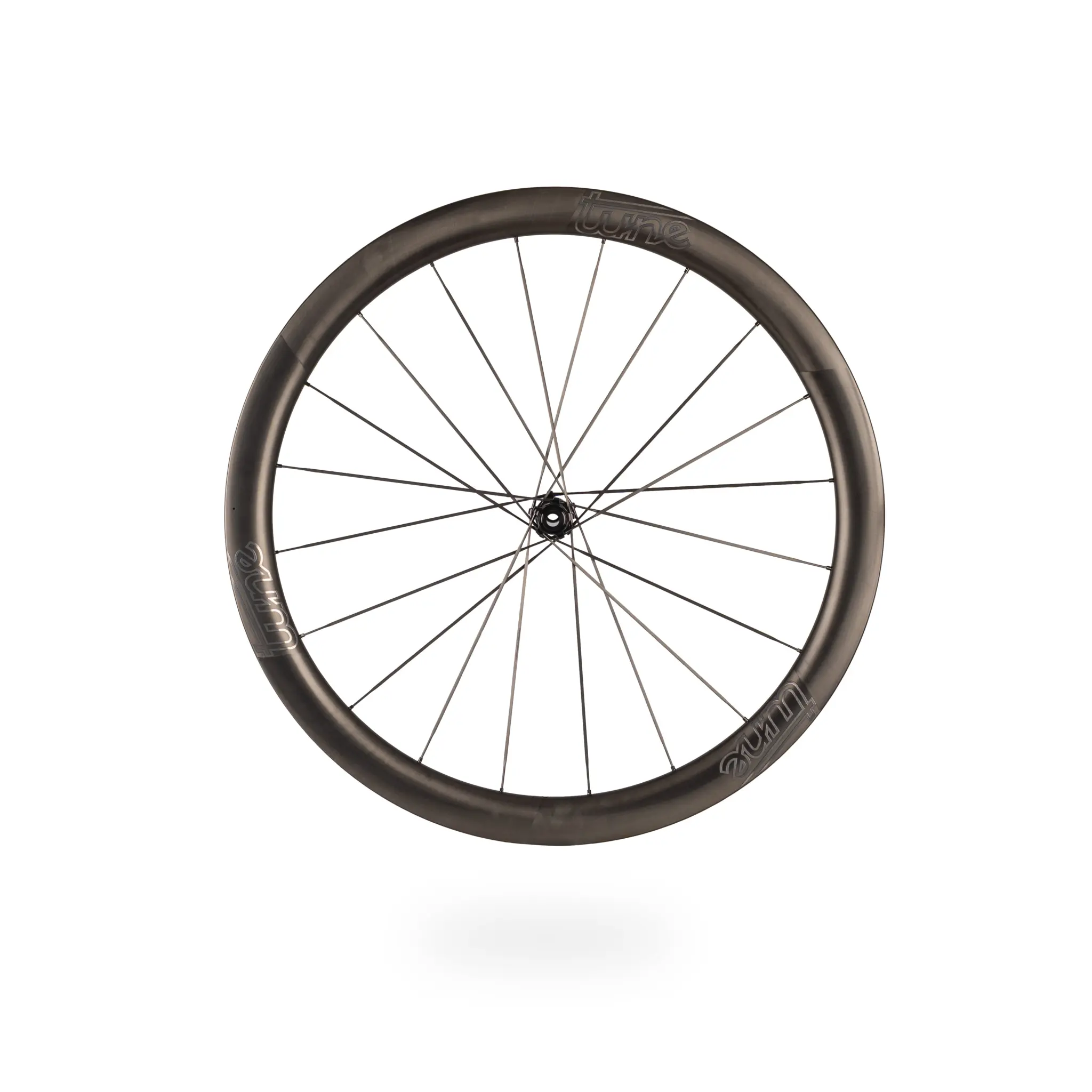 Roue avant Tune Nano CS Road 45, rayons carbone et moyeu Nano CS