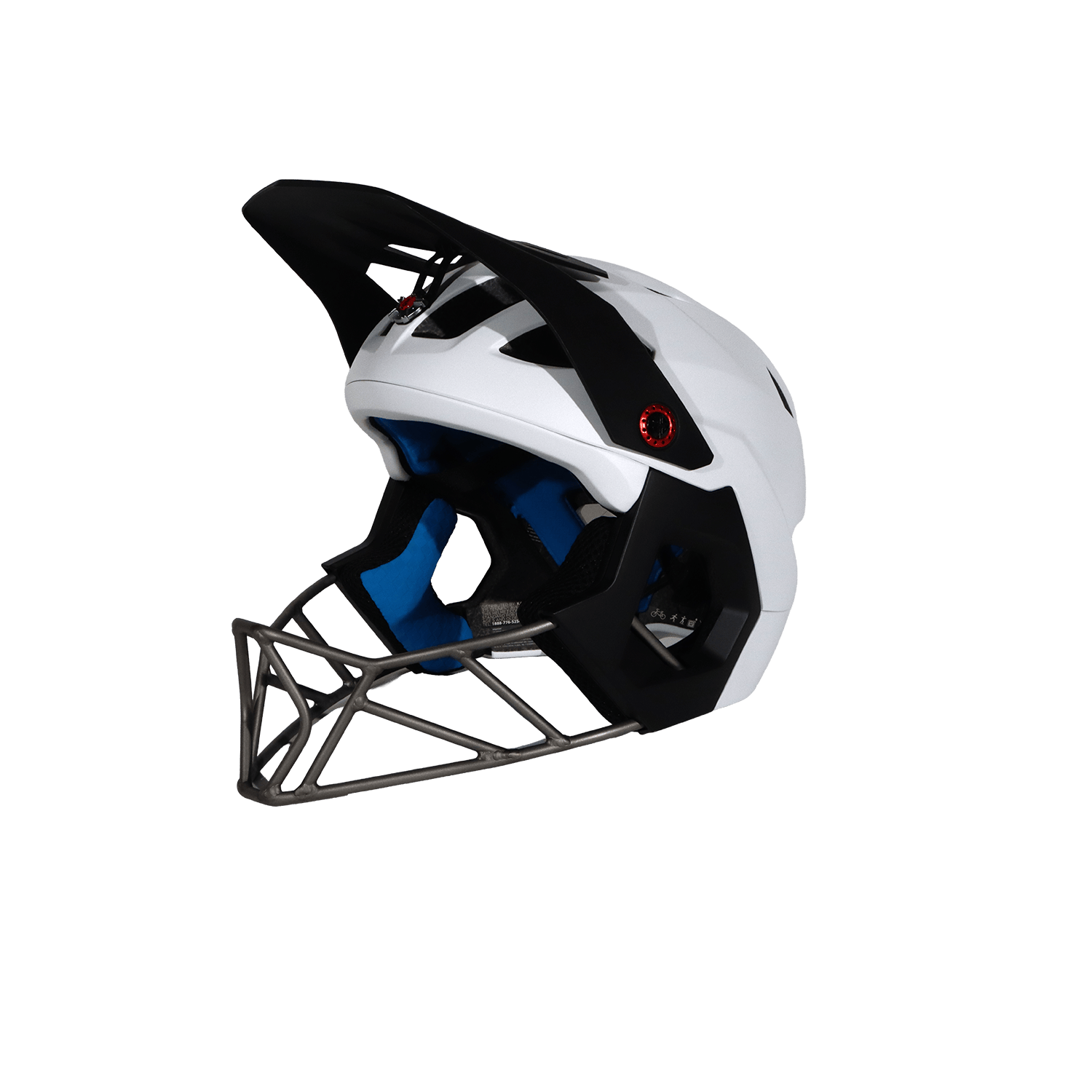 Le casque Kali Kru dans son coloris blanc uni