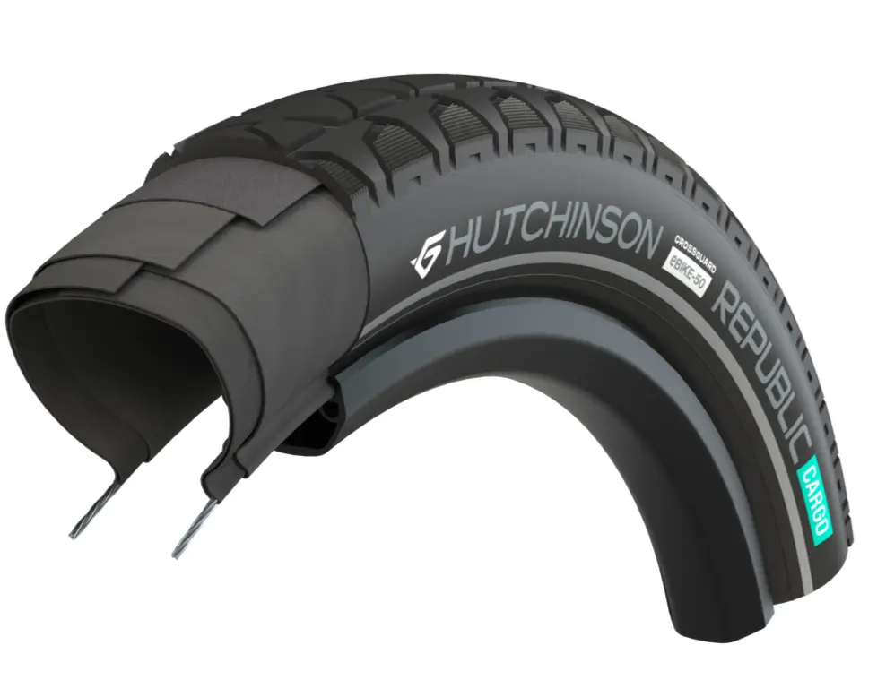 Hutchinson lance le Republic Cargo, un pneu anti-crevaison pour vélos cargo
