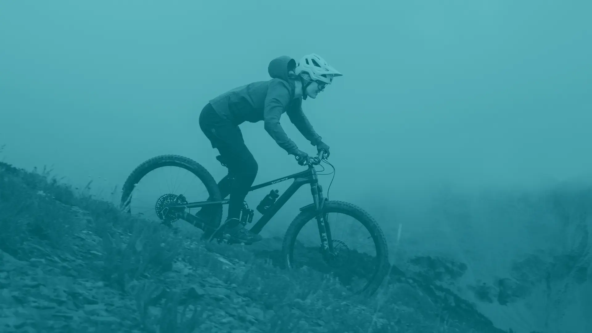 Le Yeti MT en action sur un sentier