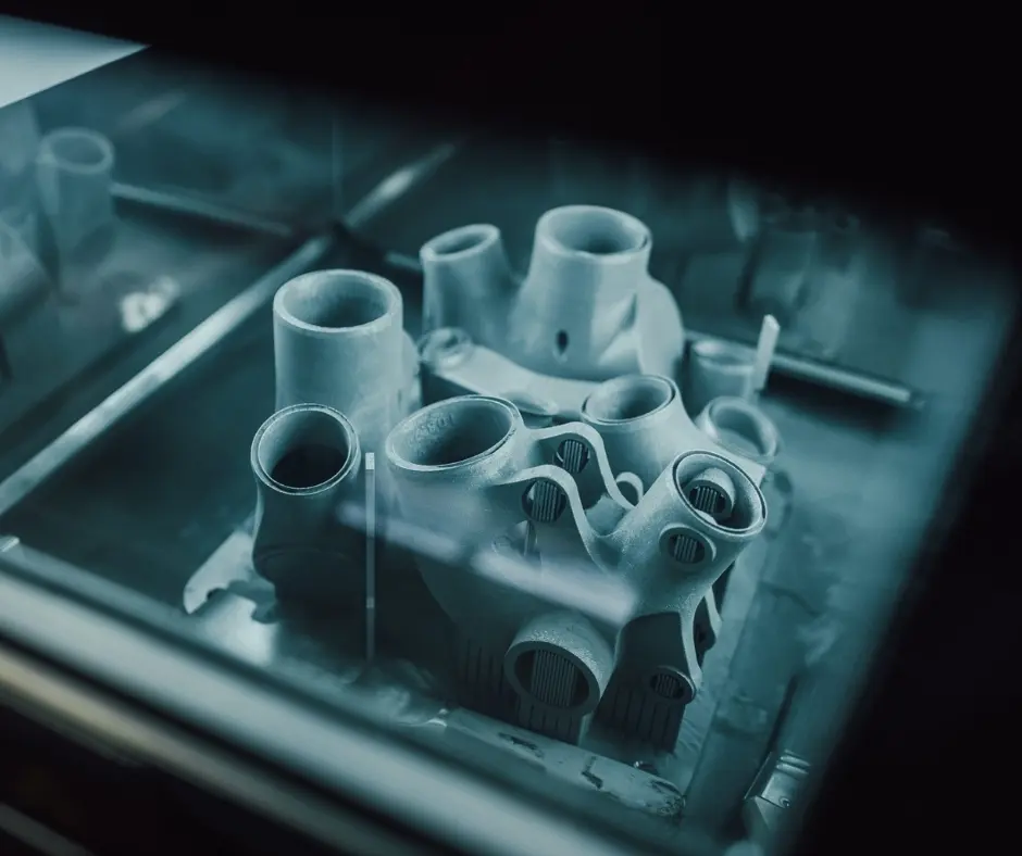 3D-printed titanium lugs of an Atherton frame