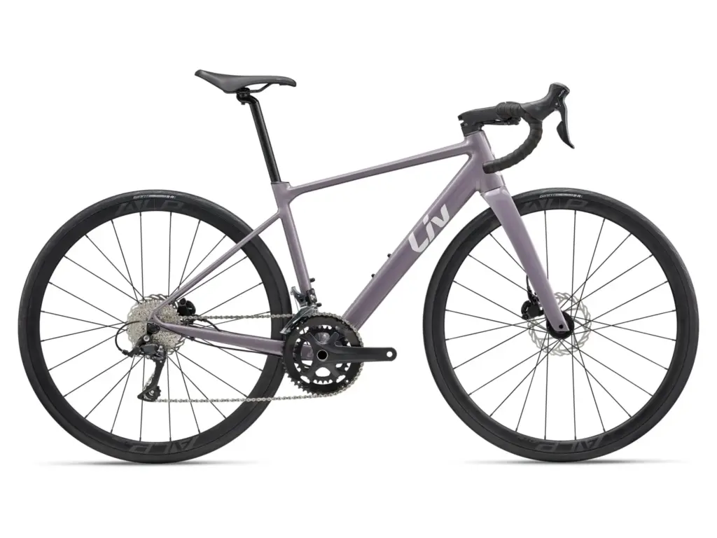 Liv BeLiv SL 2 2027 en coloris Moonberry, vélo de route en aluminium à freins à disque