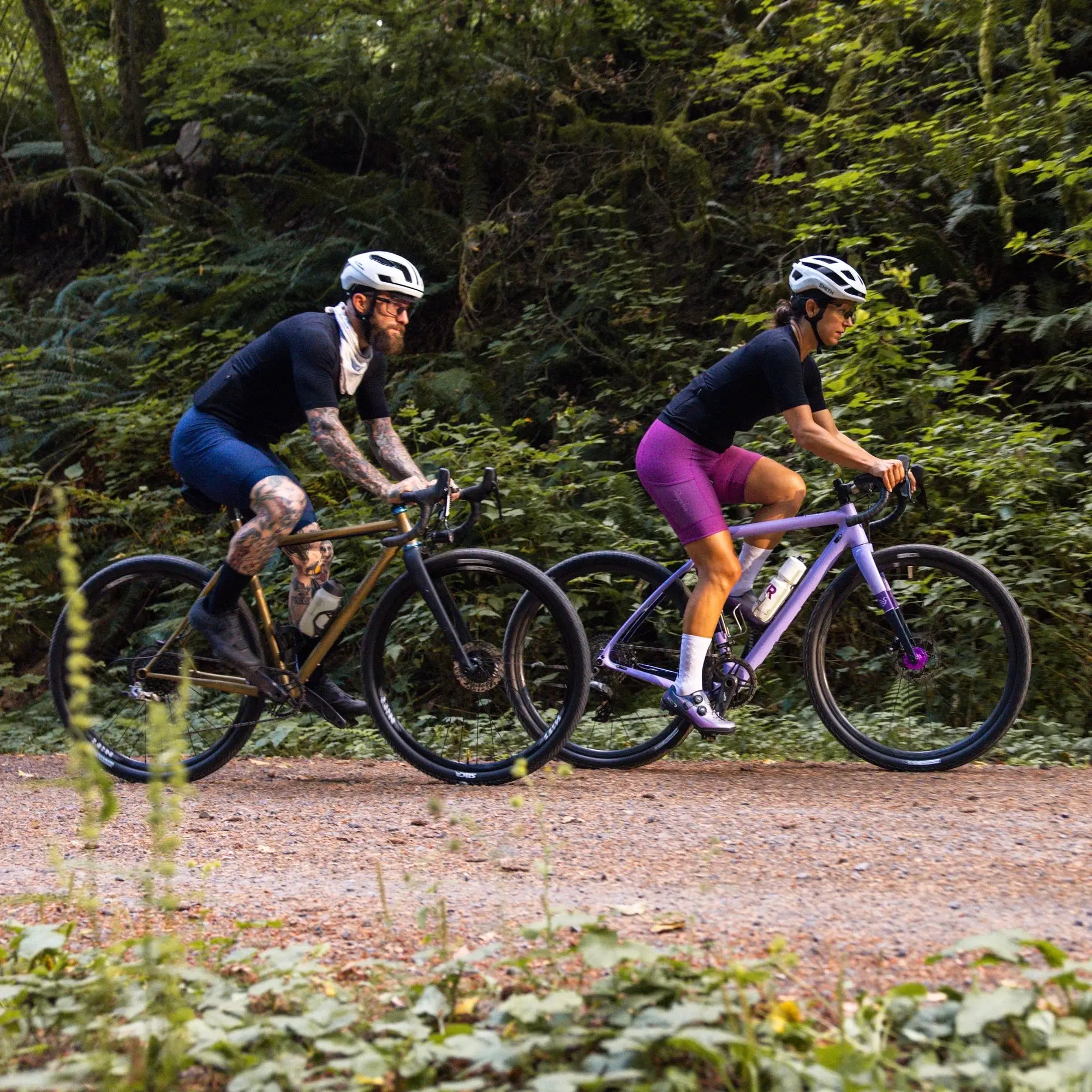 Two cyclists on a gravel track, official Silca Protocol RCG-3 gallery