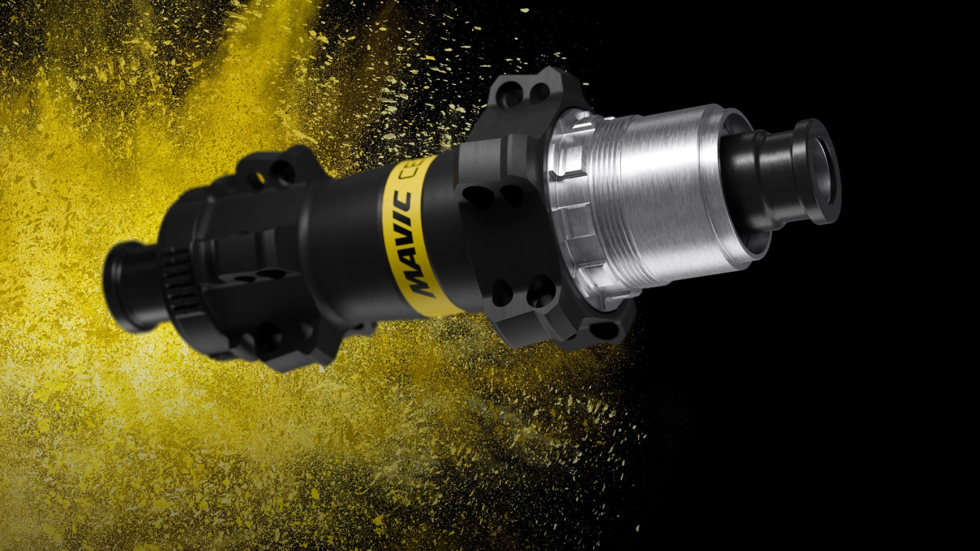 The ID360 Ultralight freehub with 40-tooth ratchets on the Mavic Crossmax Ultimate