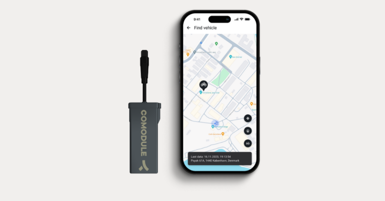 Comodule Astra: an e-bike tracker claiming 12 months of standby and 2.5 m accuracy