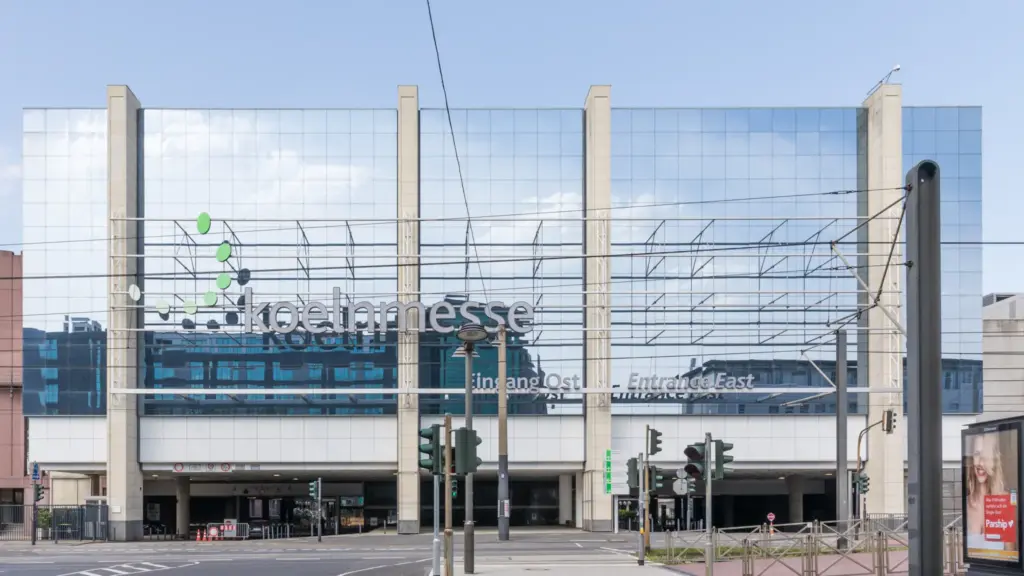 Entrée Est du parc des expositions de Cologne, où se tiendra le European Bike Show en 2027