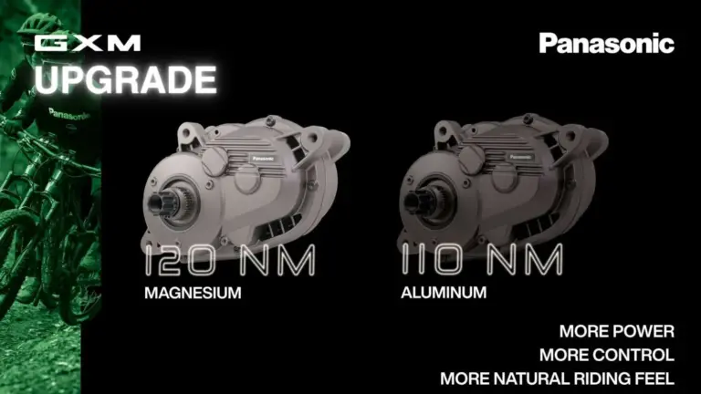 Panasonic raises its GXM motor to 120 Nm through a software update