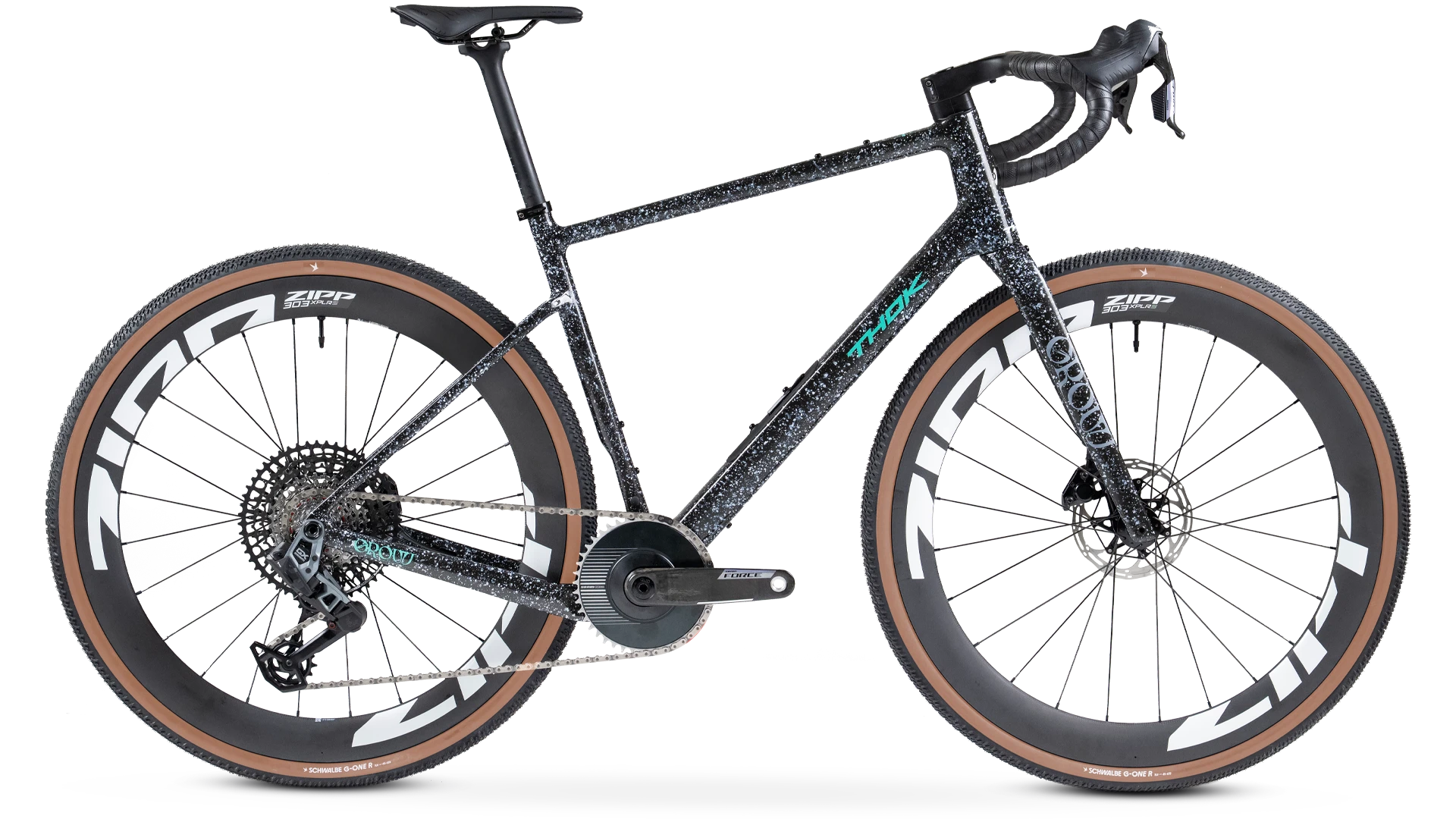 The THOK Grow gravel bike in the Darkstar livery