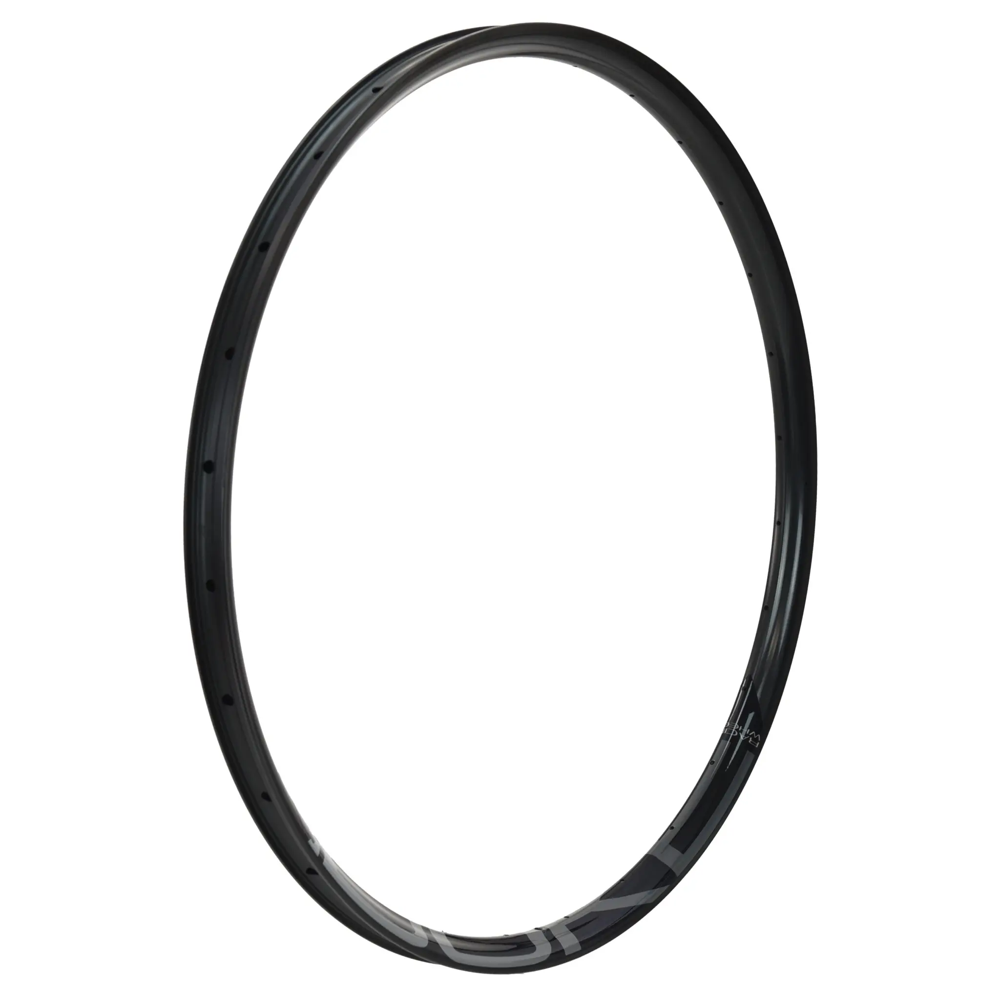 Jante carbone noire DUKE Lucky Jack SLS5 en 32 pouces, vue de trois quarts sur fond blanc