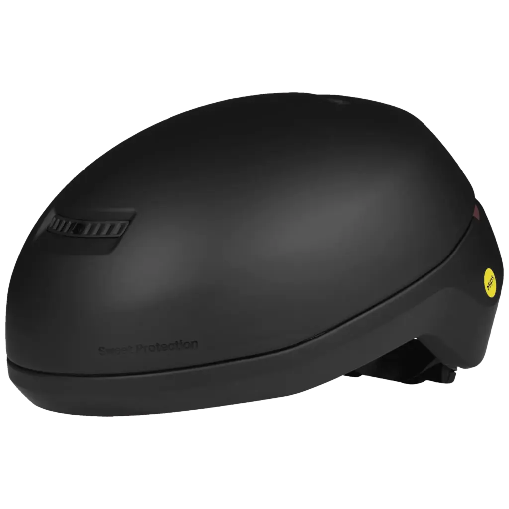 Le casque Sweet Protection Promuter MIPS noir mat, vu de profil