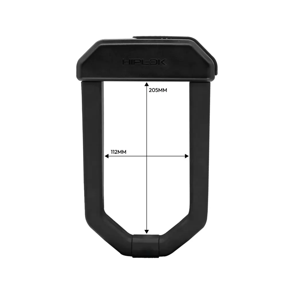 Hiplok DX1000 and its locking area