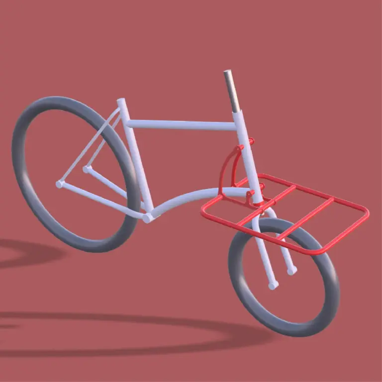 RatKing Chull: a steel cycle truck with a frame-mounted cargo platform, $3,200 for the frame