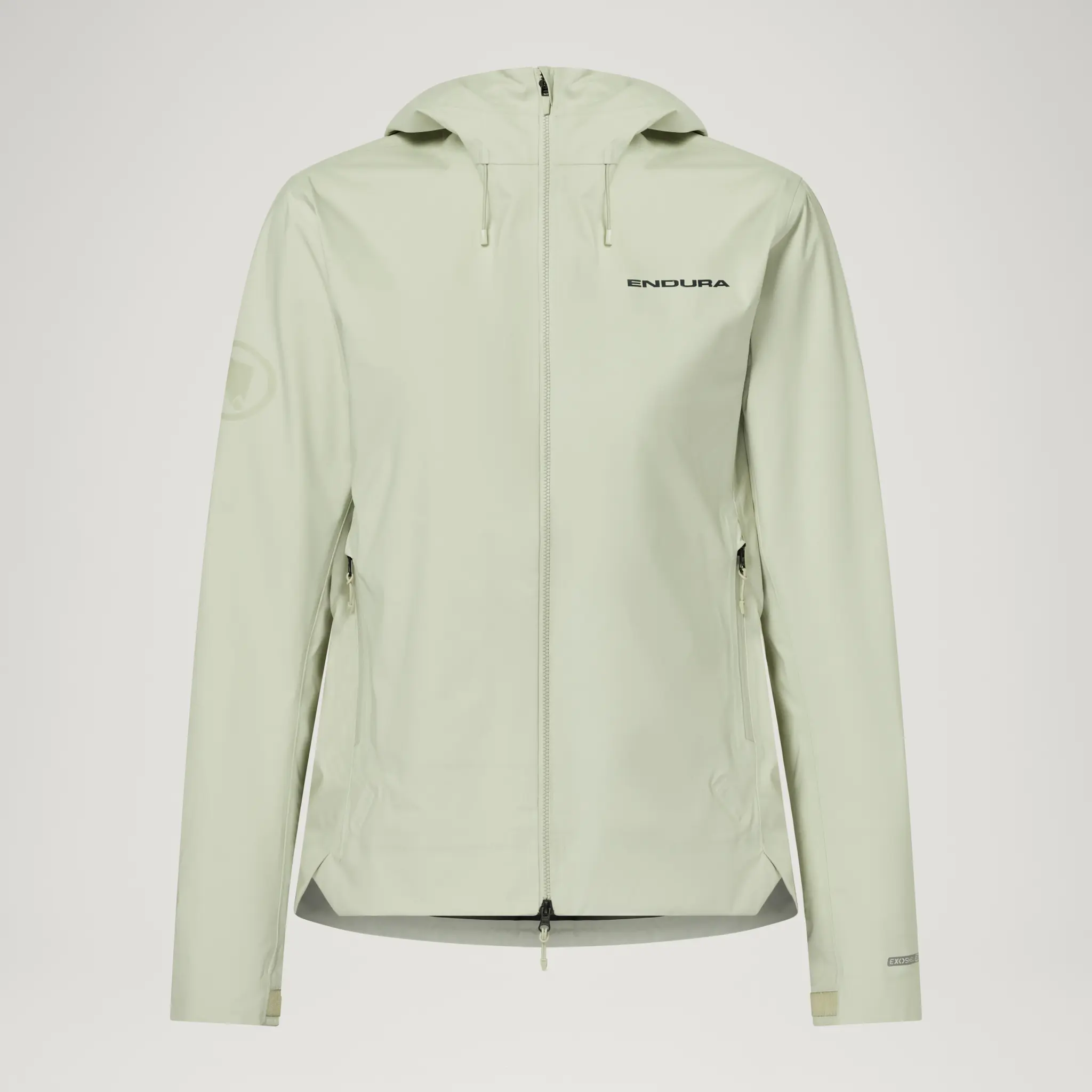 Veste imperméable Endura MT500 Waterproof Jacket femme, coloris vert pâle, à capuche