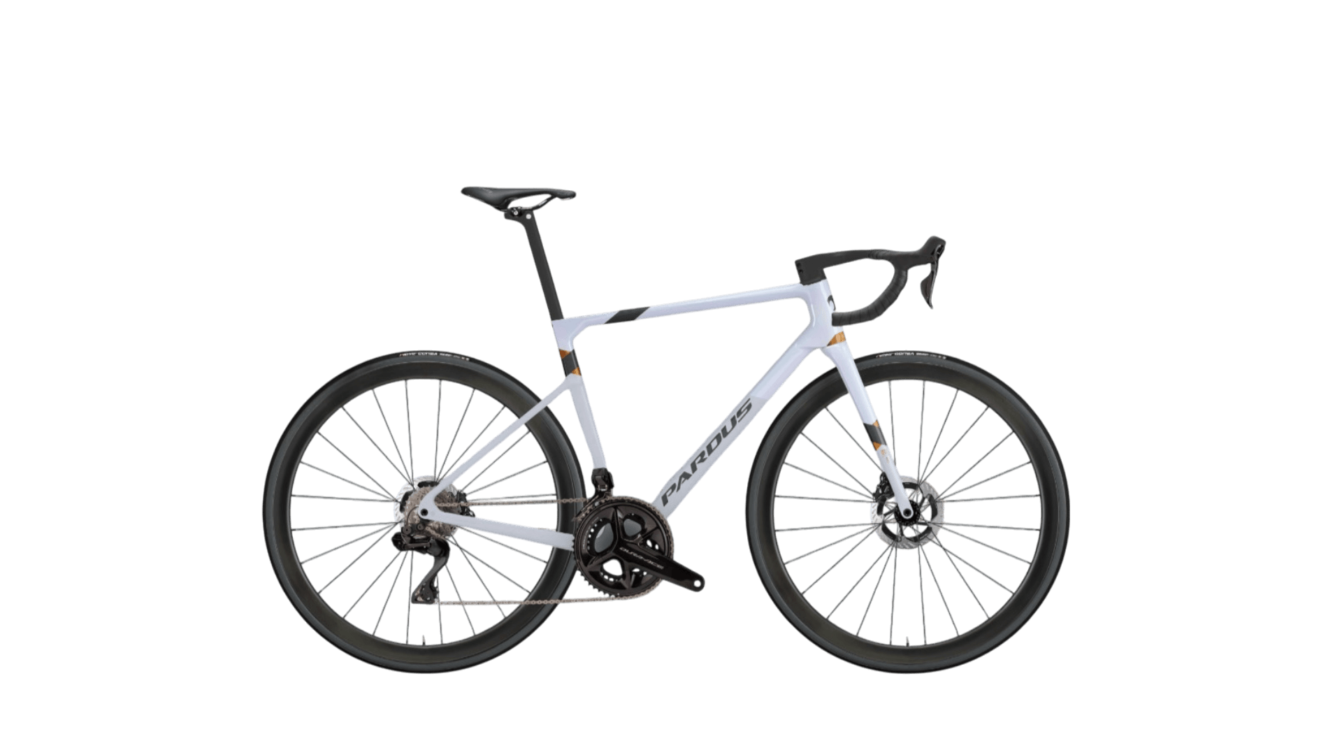Vélo de route Pardus Robin Evo blanc, vu de profil
